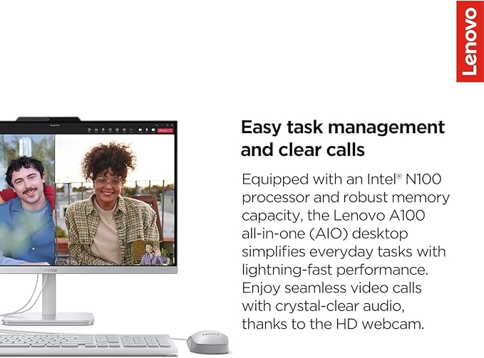 Lenovo IdeaCentre 24" FHD All-in-One Desktop Computer