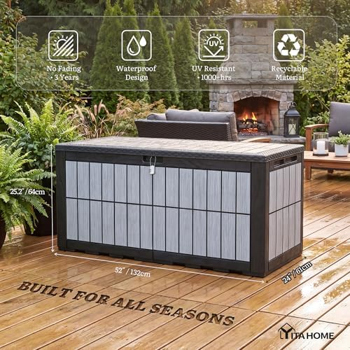 YITAHOME 134 Gallon Large Deck Box