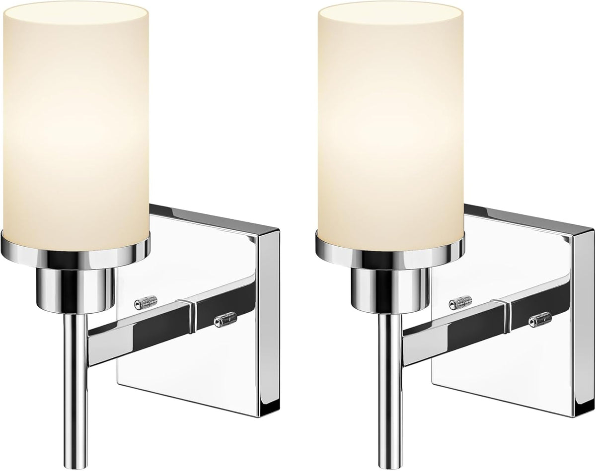 AONEON Vanity Lights Polished Chrome Bathroom Light Fixtures (2 Pack)