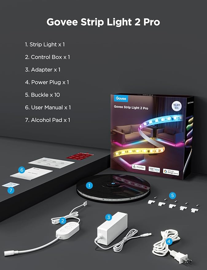 Govee RGBWWIC Strip Light 2 Pro