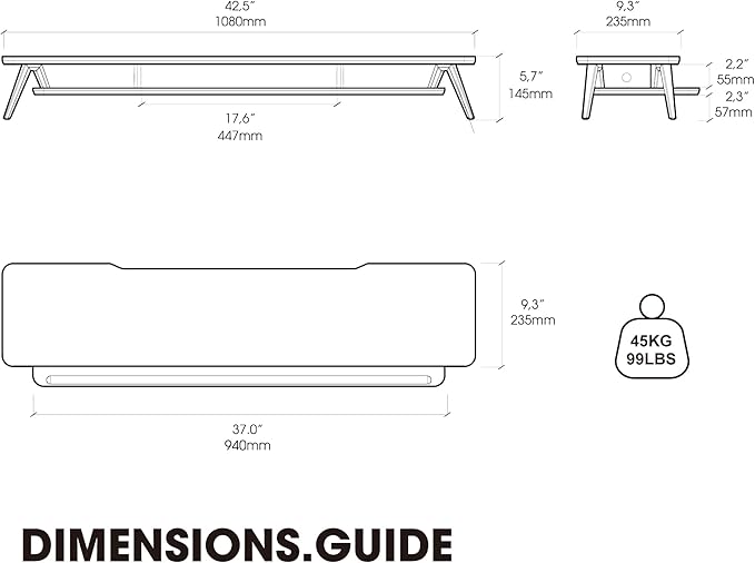 Fenge Dual Monitor Stand, Monitor Stands Riser
