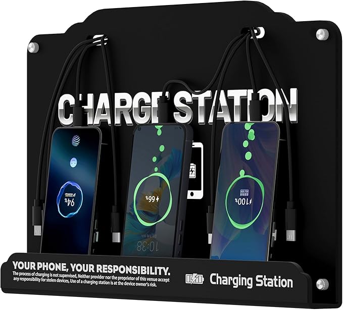 Wall Mounted 8 Port Charging Station