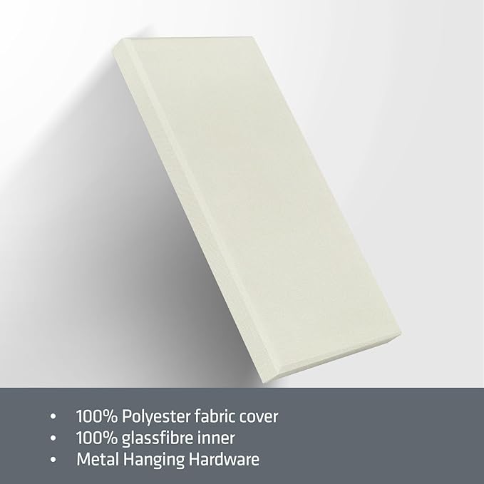 UMIACOUSTICS 2 PCS Acoustic Panel, 47.2" x 23.6" x 2" Fiberglass Sound Proof