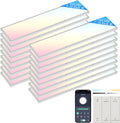 AIKVSXER 18 Pack 1x4 FT LED Flat Panel Light Surface Mount,