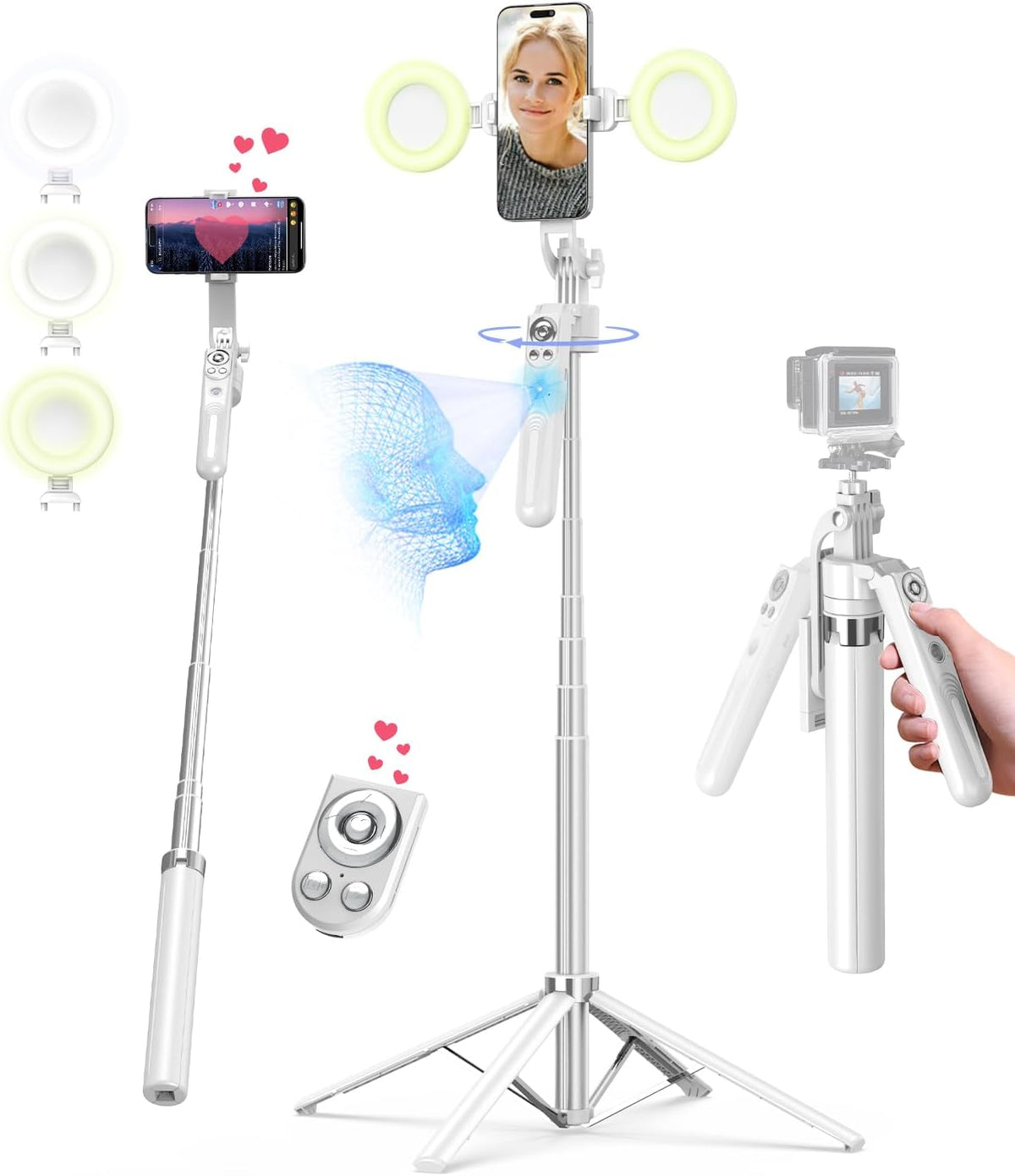 Yeaki 71” Auto Face Tracking Tripod