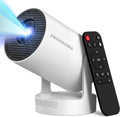 Mini Portable Projector with Wifi6 and Bluetooth, 4K Projector Support 5w Sound