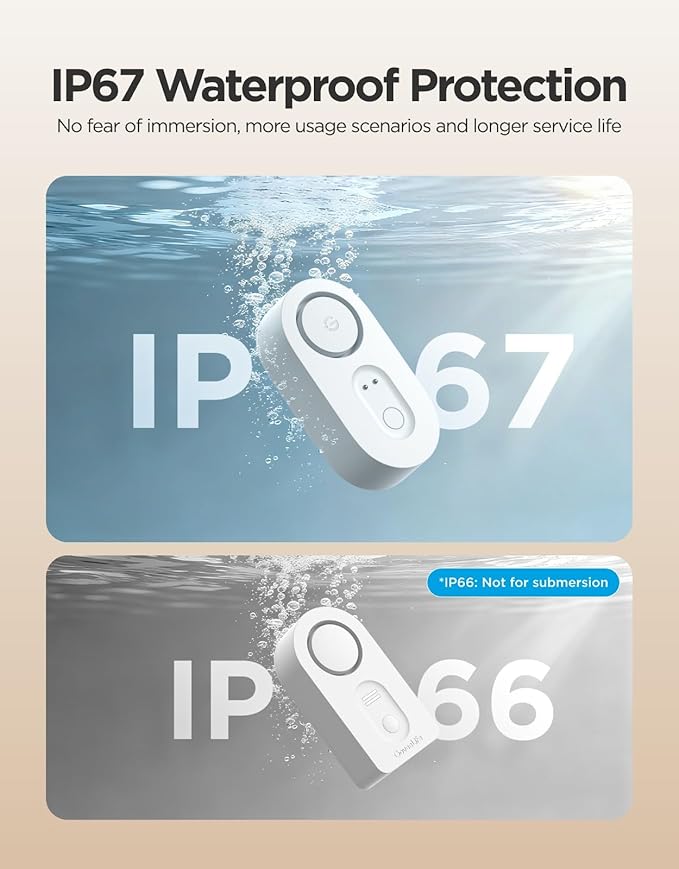 GoveeLife Upgraded Smart Water Leak Detector 1s (3 Pack)