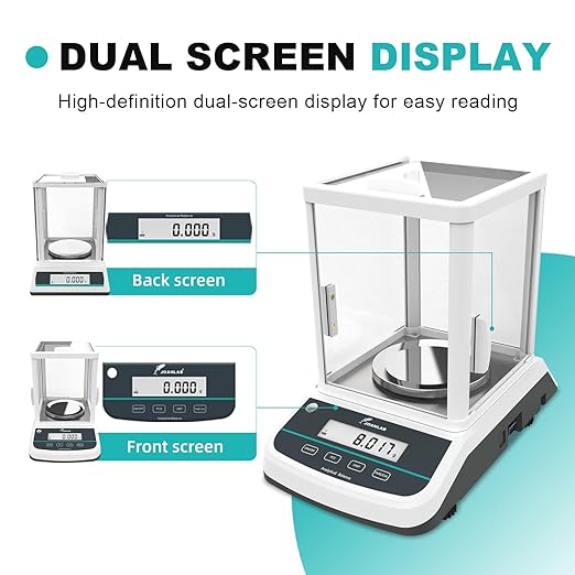 JOANLAB Analytical Balance 300g x 1mg Scale High Precision 0.001g Accuracy