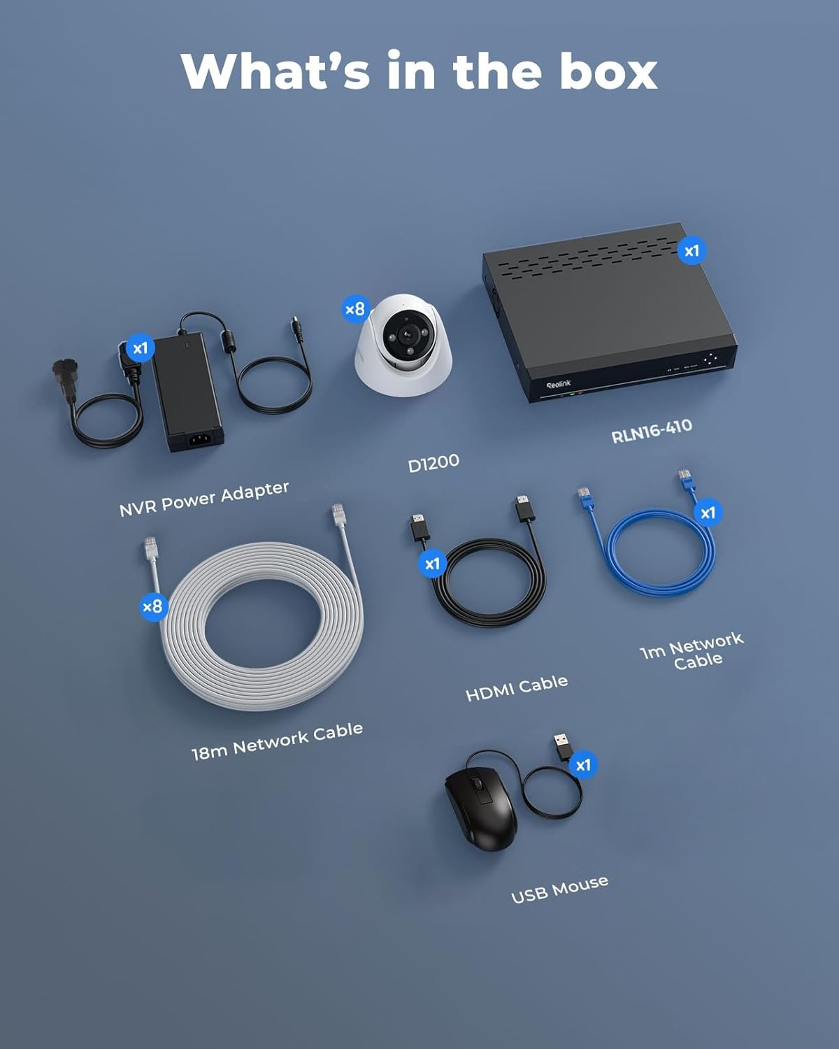 reolink 16ch 12mp poe security camera system with, view 9