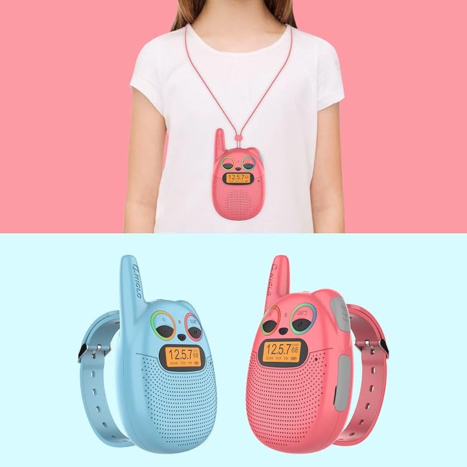 Qniglo Walkie Talkies for Kids Rechargeable, Christmas Birthday Gifts for Boys