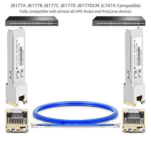 OPSTRAN 1000BASE-T SFP RJ45 Copper Transceiver Module Compatible (10 Pack)