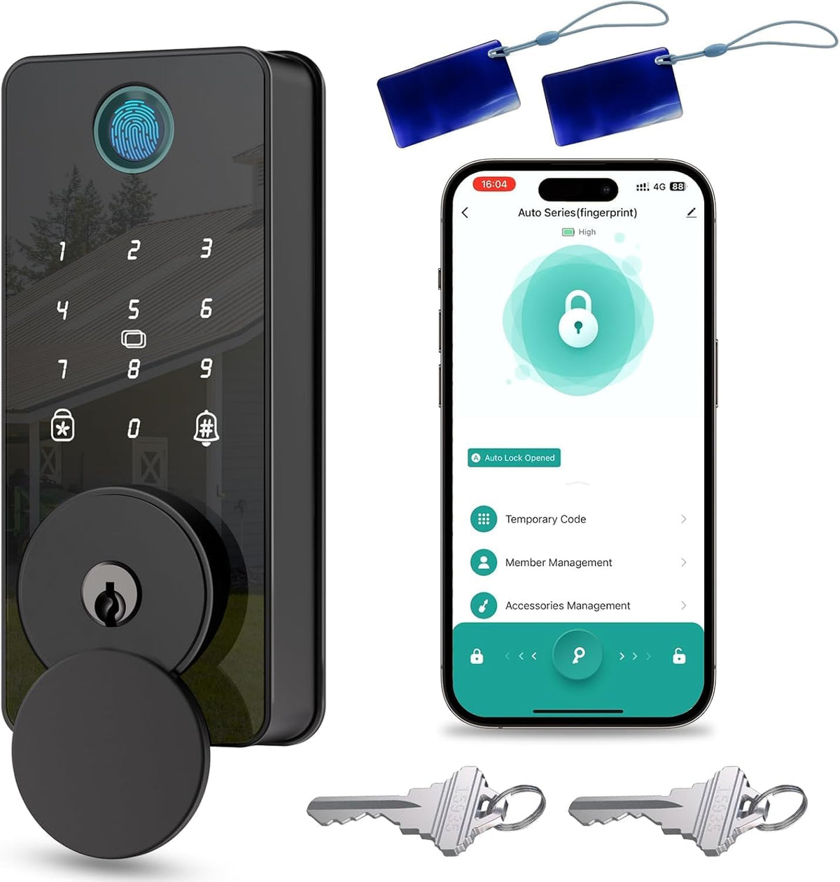 Keyless Entry Door Lock, Fingerprint Door Lock, Smart Door Lock