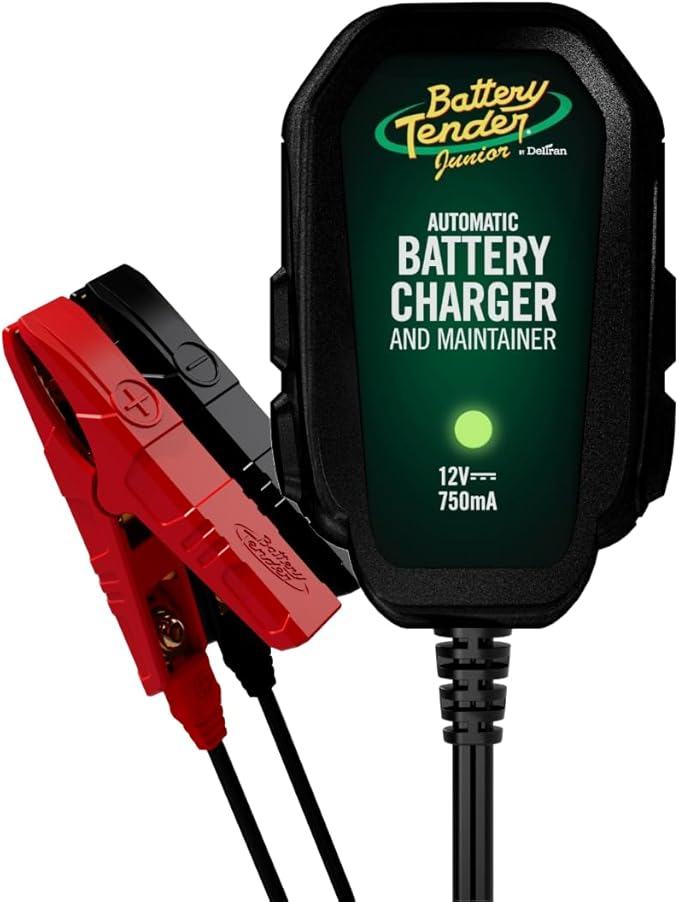 Battery Tender Junior 12V, 750mA Charger and Maintainer: Automatic 12V