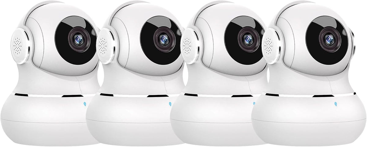 litokam Indoor Security Camera 4 Pack, 360° WiFi Cameras