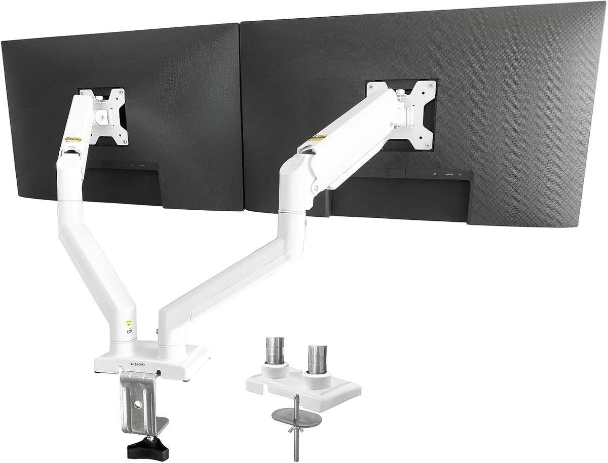 XEVKZO Dual Monitor Arms, Gas Spring Monitor Arms