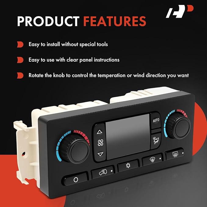 A-Premium Automatic Climate Control Module A/C & Heater Control Panel Compatible