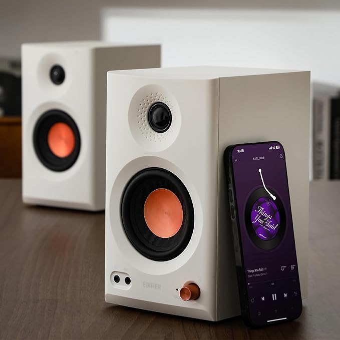 Edifier MR3 Powered Studio Monitor Speakers, Hi-Res Audio Certified Bluetooth