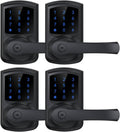 Keypad Keyless Entry Door Lock with Handle Smart Digital Deadbolts 4 Pack
