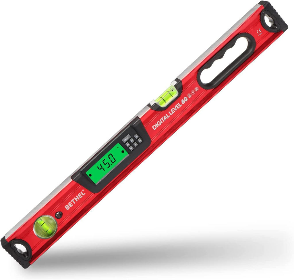 BETHEL 24 inch Digital Magnetic Level, LCD Smart Display Torpedo Level Tool