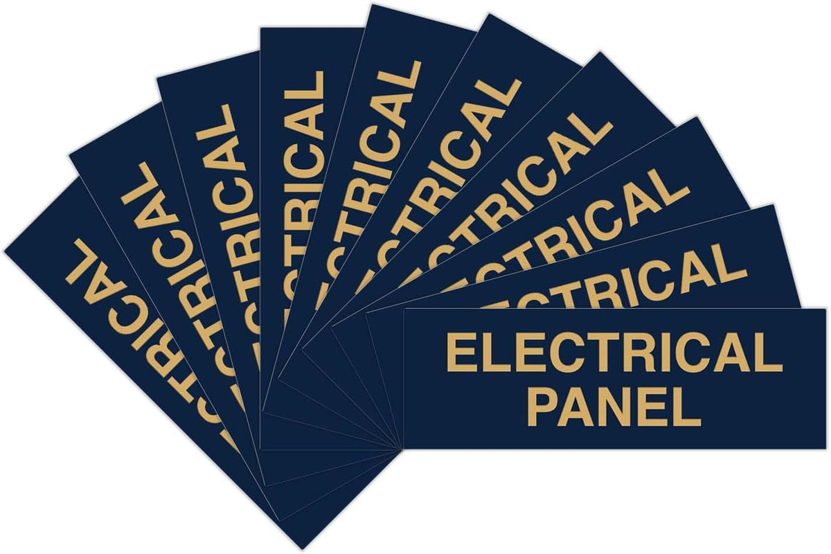 All Quality Basic Electrical Panel Sign (10 Pack)