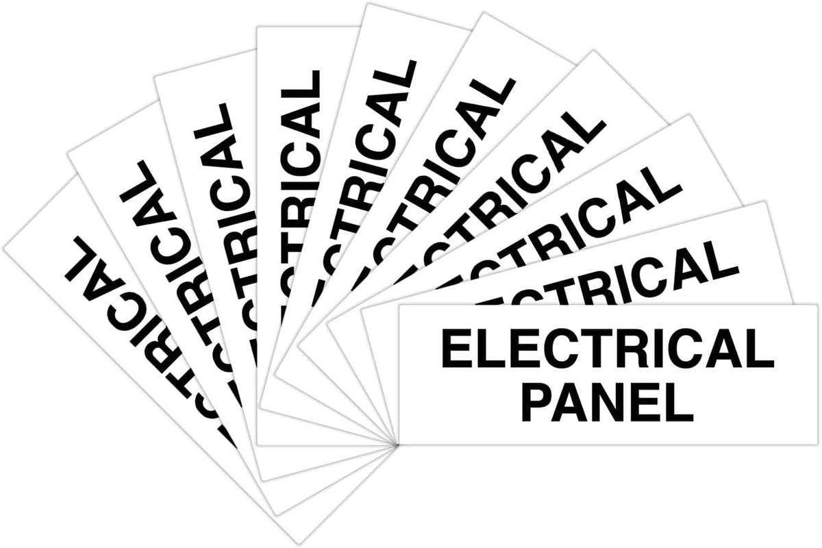 All Quality Basic Electrical Panel Sign (10 Pack)