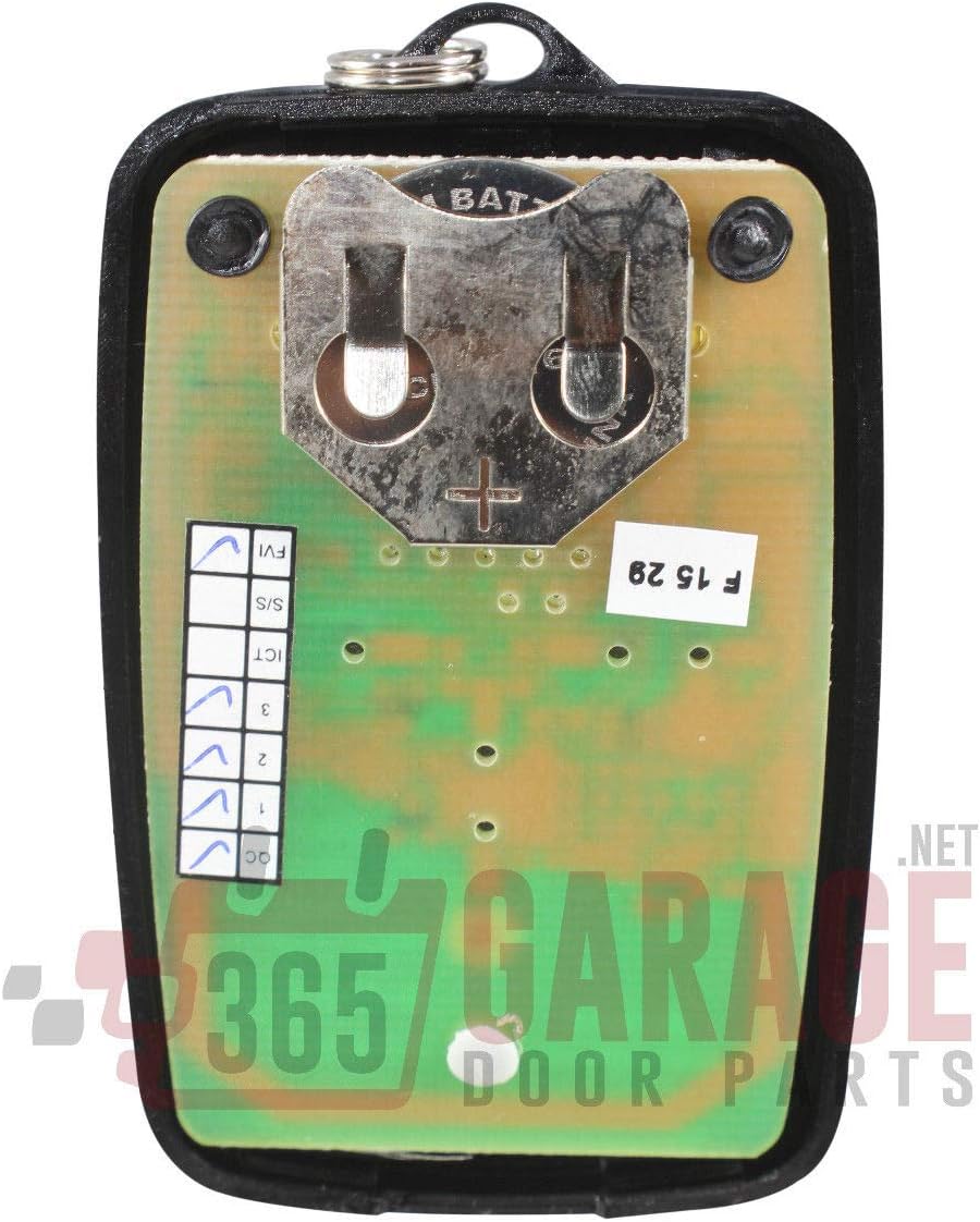 wayne dalton 372310 garage door remote 3973c 372mhz shown in use