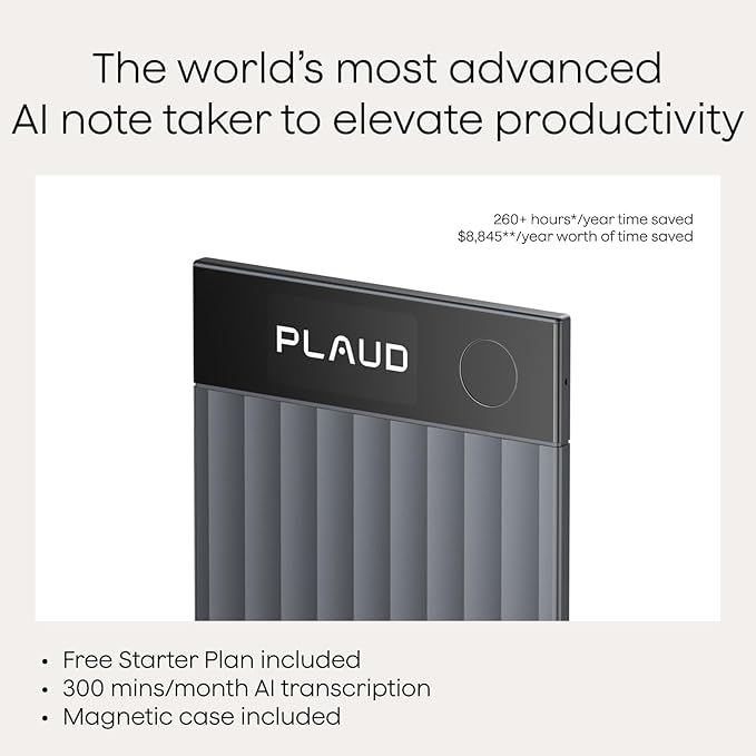 Plaud Note Pro AI Voice Recorder, Transcribe & Summarize