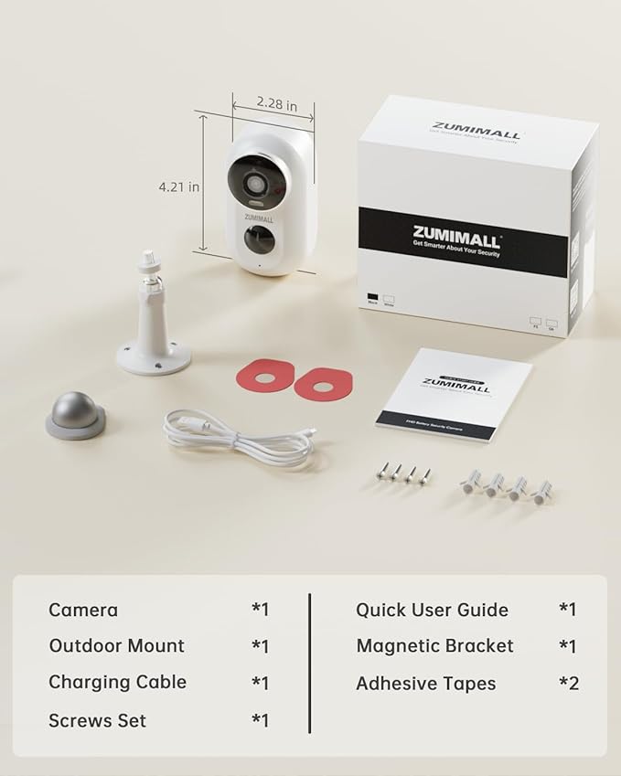 ZUMIMALL Security Cameras Wireless Outdoor