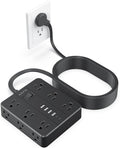 AOFO 25FT Surge Protector Power Strip, 12 AC Outlets