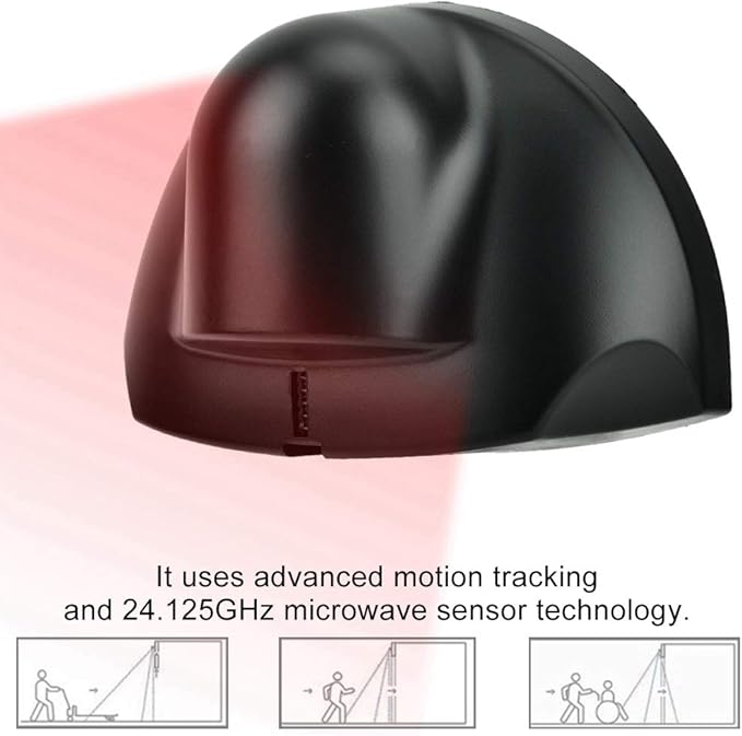 Request to Exit Motion Sensor, 12-24V 24.125GHz Microwave Automatic Door Sensor