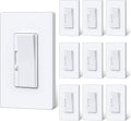 BESTTEN 10 Pack Super Slim Digital Dimmer Light Switch, Quiet Rocker, Max 300W