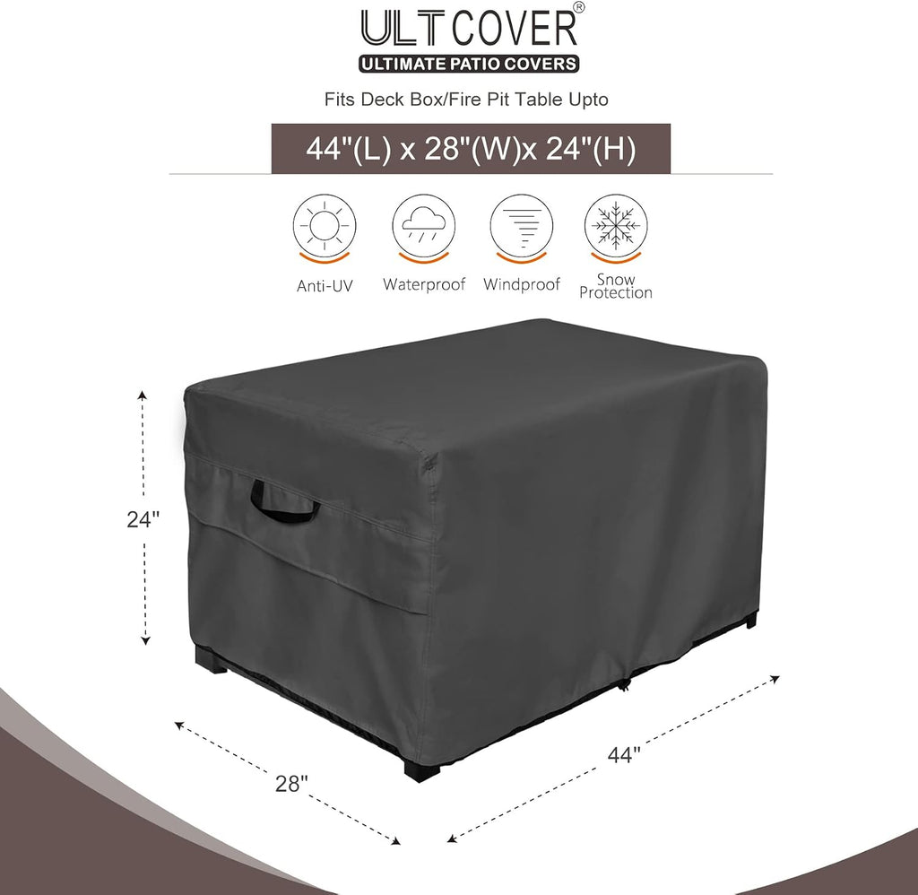 ultcover waterproof outdoor deck box cover 44l x shown in use