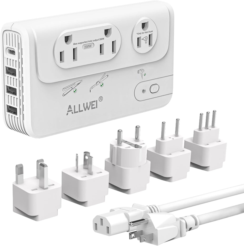 ALLWEI 2000W Travel Voltage Converter 220v to 110v Converter