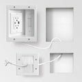 GEVINFA in-Wall TV Cable Management Kit