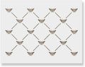 French Bee Trellis Stencil - DIY Wallpaper Alternative - Easily Brighten Up Your Home with This Reusable Wall Pattern Stencil