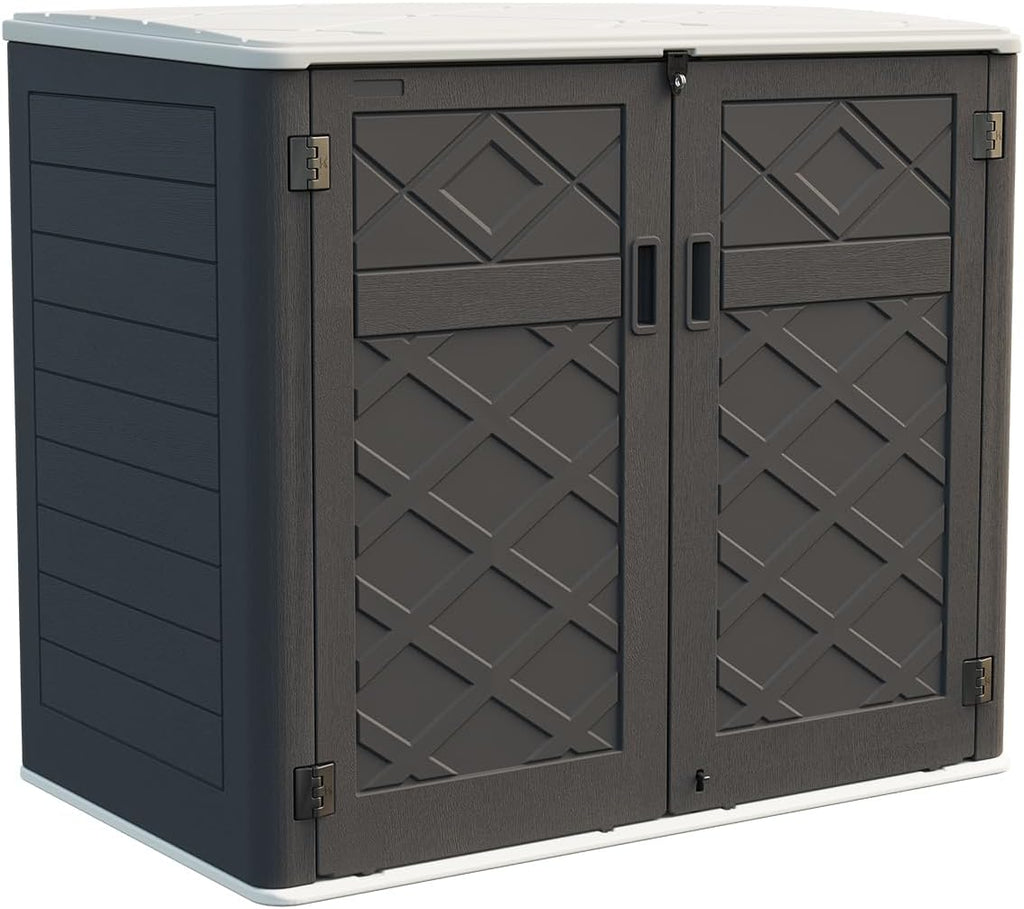 KINYING Metal Black Shelving for 48 Cu.ft Large Storage Shed, 51 in * 13 in, with Screws,Easy Assembly