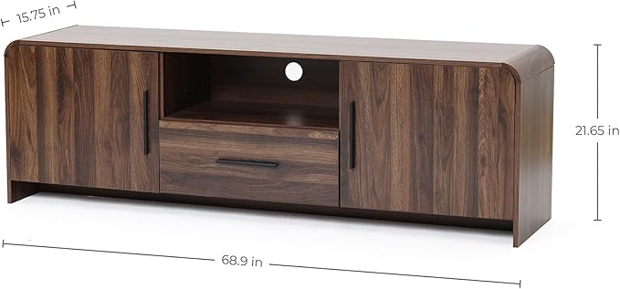 LuxenHome 70" Mid-Century Modern TV Stand