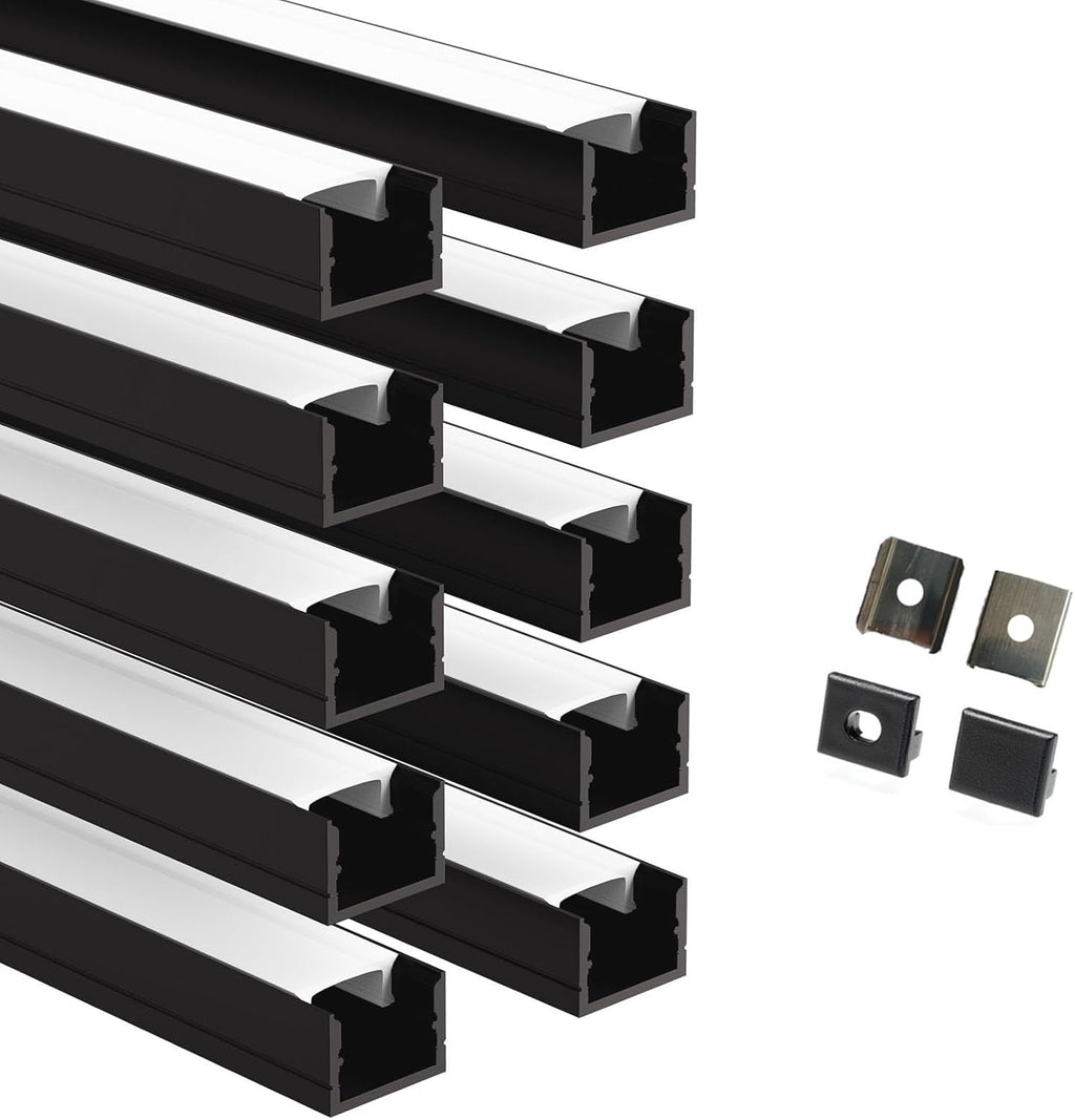 besseto 10 pack led aluminum channel shown in use