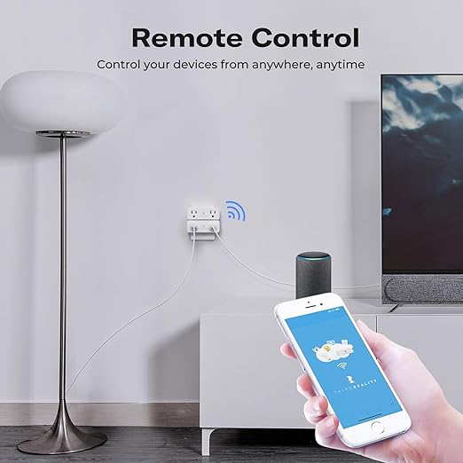 THIRDREALITY Smart Dual Plug 2 Pack, Zigbee 2-in-1 Smart Outlet