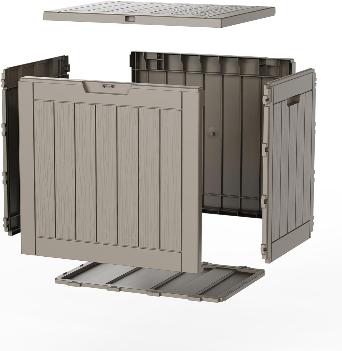 40 gallon outdoor storage box,waterproof uv resistant deck on a desk or shelf