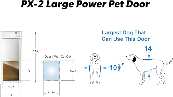 Power PET Automatic Pet Door by High Tech Pet