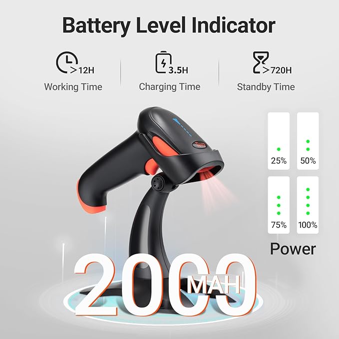 Tera Barcode Scanner Wireless 1D 2D QR