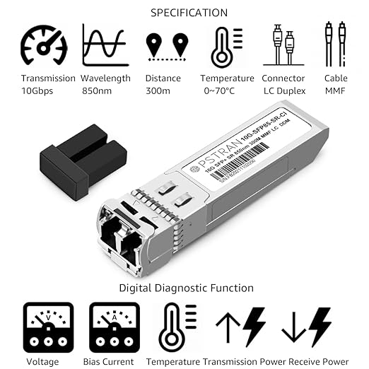 OPSTRAN 10GBASE-SR SFP+ Optical Transceiver Module Compatible (4 Pack)