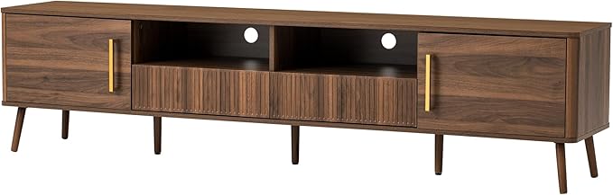 Merax Mid Century 78" TV Stand, Modern Entertainment Center