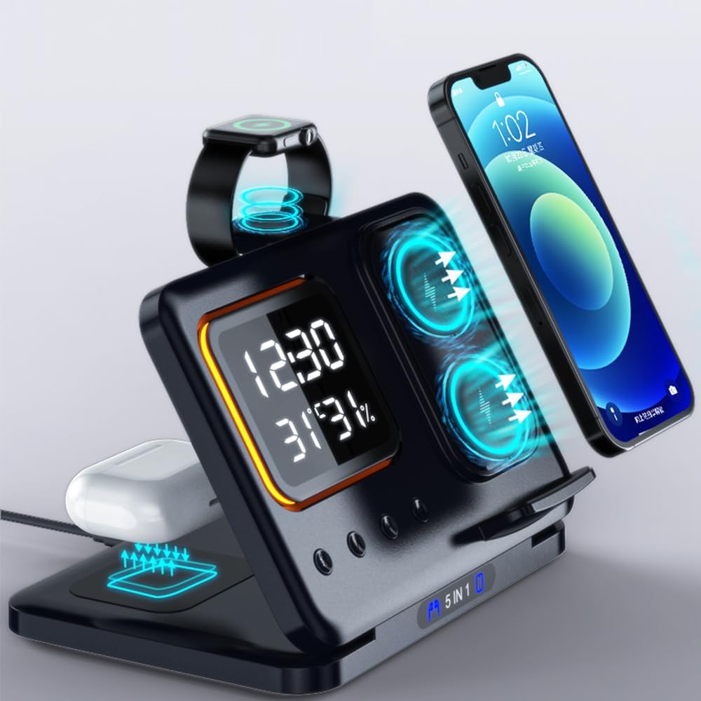 AYI 5in1 Multi Functional Wireless Charging Station
