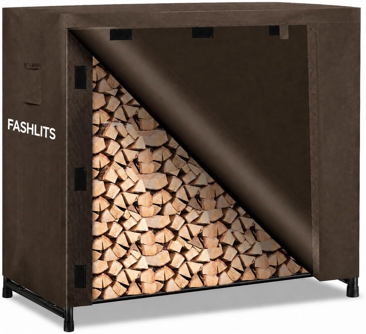 4ft Firewood Rack Cover, Waterproof Heavy Duty 600D Oxford