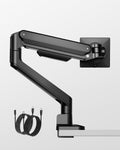 monTEK Deluxe Monitor Arm with USB A/C up to 40 Inch Holds 26.4 lbs Curved