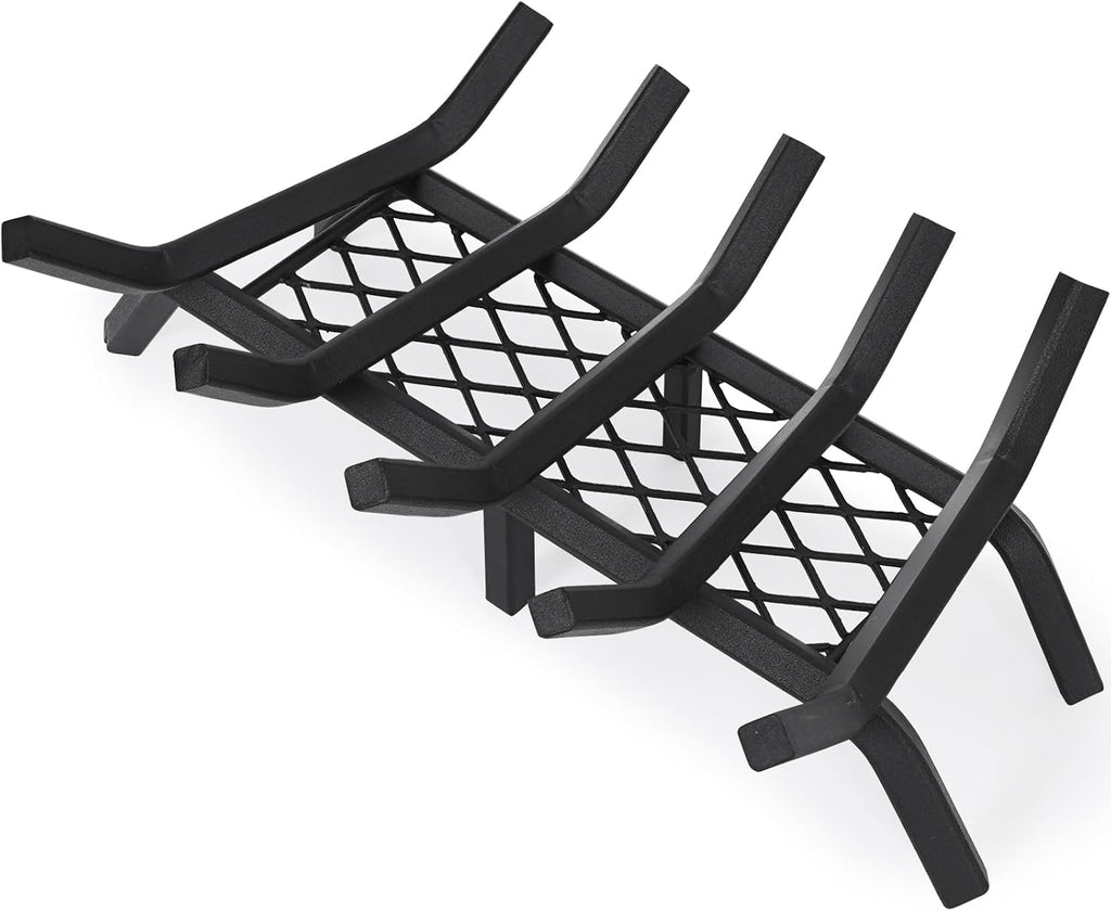Good GAIN Fireplace Grate 20in Heavy Duty w/Ember Retainer,Fire Log Grates