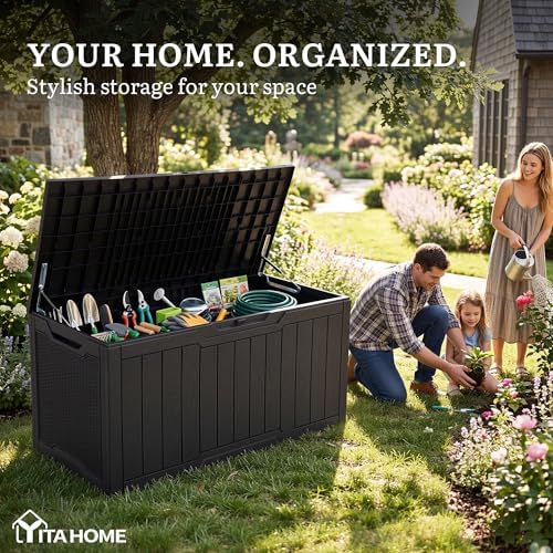 YITAHOME 100 Gallon Large Outdoor Deck Box