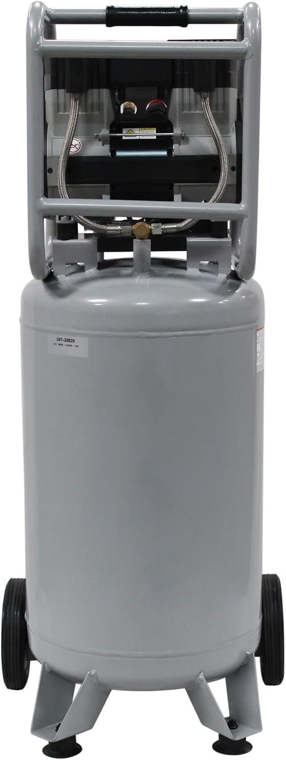California Air Tools 20020 2.0 HP Ultra Quiet and Oil-Free Air Compressor with Wheels, 20 Gallon Tank Capacity, 70 dB Noise Level, Electric, Portable